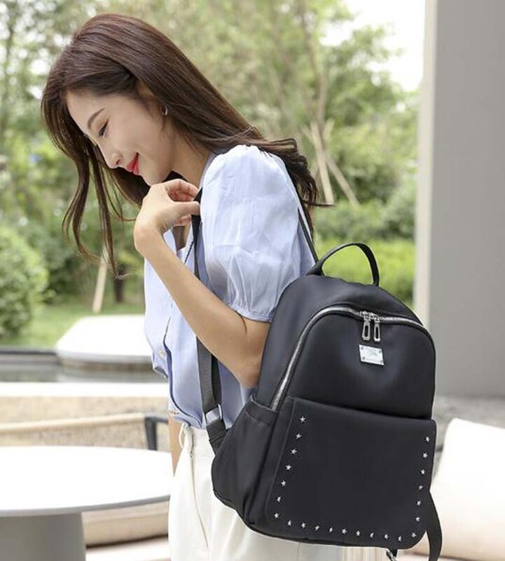 2025, noua moda coreeana, geanta de scoala Oxford impermeabila pentru femei, rucsac ocazional, genti de umar cu fermoar dublu de voiaj de capacitate mare