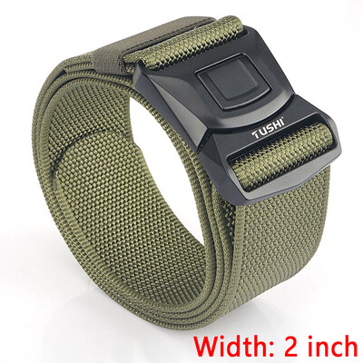 TUSHI 2 inch Bărbați din pânză centură de luptă stil nou armată centură tactică cu eliberare rapidă curea de camuflaj pentru vânătoare în aer liber