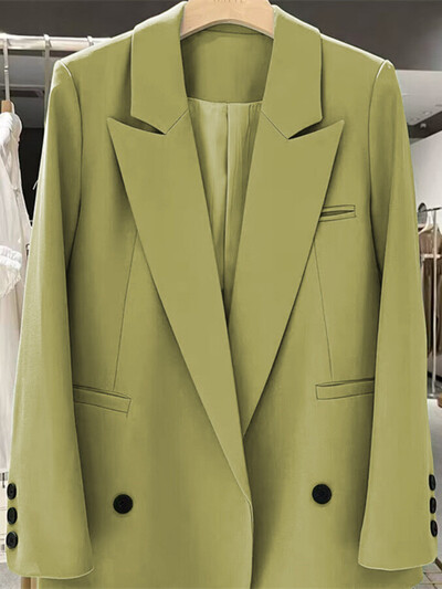 Blazer șic pentru damă de birou, paltoane pentru femei, primăvară, toamnă, topuri pentru femei, la tendința de stradă, îmbrăcăminte exterioară pentru femei, haine pentru femei.
