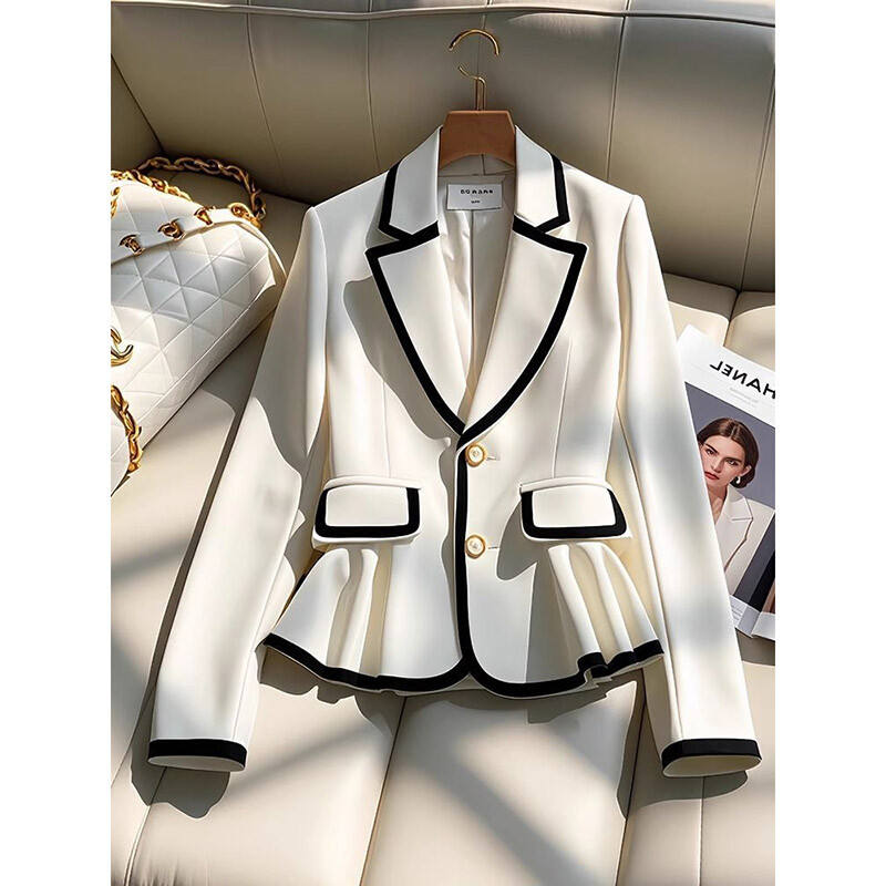 2025. novi korejski modni visokokvalitetni ženski sako, jesenski temperamentni sako dugih rukava, ležerni sako, jakne, gornja ženska odjeća