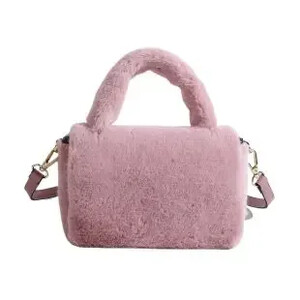 Catifea solidă de înaltă calitate, cu fermoar, la modă, geantă de umăr de iarnă 2025, la modă, geantă de mână, moale, versatilă, populară, de pluș