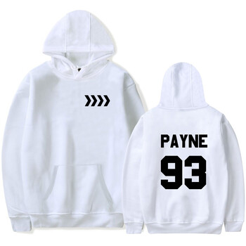 Liam Payne Tribute Φούτερ με κουκούλα ράπερ Payne 93 φούτερ τσέπη με κουκούλα, γυναικεία χιπ χοπ πουλόβερ