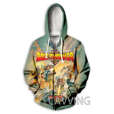 Jaunas modes 3D drukas skrūvju metējs rāvējslēdzēja kapuces ar rāvējslēdzēju uz augšu džemperi ar kapuci Harajuku kapuci Hip Hop sporta krekli