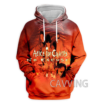 Νέα μόδα 3D εκτύπωση Alice In Chains Rock Hoodies Φούτερ με κουκούλα Harajuku Φούτερ με κουκούλα Μπλούζες Ρούχα για γυναίκες/άντρες