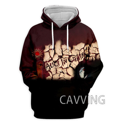 New Fashion 3D Print Alice In Chains Rock Hanorace Hanorace cu glugă Hanorace cu glugă Harajuku Hanorace Topuri Îmbrăcăminte pentru femei/bărbați