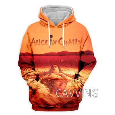 New Fashion 3D Print Alice In Chains Rock Hanorace Hanorace cu glugă Hanorace cu glugă Harajuku Hanorace Topuri Îmbrăcăminte pentru femei/bărbați