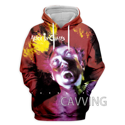 New Fashion 3D Print Alice In Chains Rock Hanorace Hanorace cu glugă Hanorace cu glugă Harajuku Hanorace Topuri Îmbrăcăminte pentru femei/bărbați