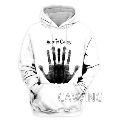 New Fashion 3D Print Alice In Chains Rock Hanorace Hanorace cu glugă Hanorace cu glugă Harajuku Hanorace Topuri Îmbrăcăminte pentru femei/bărbați