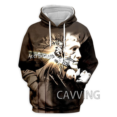 New Fashion 3D Print Alice In Chains Rock Hanorace Hanorace cu glugă Hanorace cu glugă Harajuku Hanorace Topuri Îmbrăcăminte pentru femei/bărbați