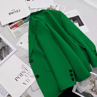 Moda damei cu mâneci lungi toamnă multicolore costum mic lejer ocazional elegant costum OL complet asortat haină feminină blazer solid