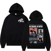 Reperis Kidd Keo Bando Boyz Tour Merch džemperis vīriešiem Sieviešu Harajuku Hip Hop Punk Street Hoodies Ikdienas komforta lielizmēra kapuci