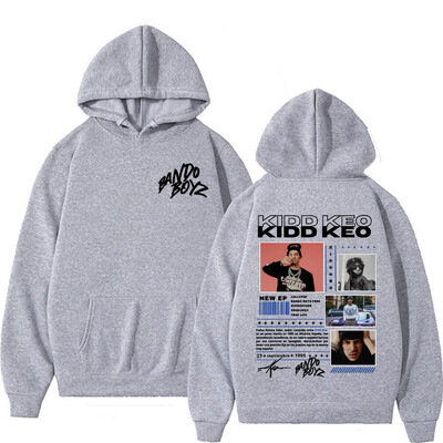 Reperis Kidd Keo Bando Boyz Tour Merch džemperis vīriešiem Sieviešu Harajuku Hip Hop Punk Street Hoodies Ikdienas komforta lielizmēra kapuci