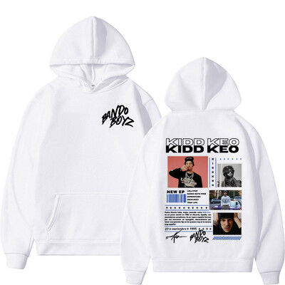 Reperis Kidd Keo Bando Boyz Tour Merch džemperis vīriešiem Sieviešu Harajuku Hip Hop Punk Street Hoodies Ikdienas komforta lielizmēra kapuci