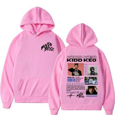 Reperis Kidd Keo Bando Boyz Tour Merch džemperis vīriešiem Sieviešu Harajuku Hip Hop Punk Street Hoodies Ikdienas komforta lielizmēra kapuci
