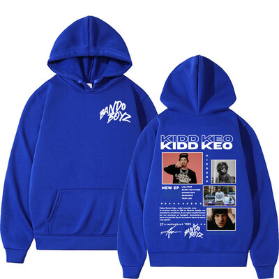 Reperis Kidd Keo Bando Boyz Tour Merch džemperis vīriešiem Sieviešu Harajuku Hip Hop Punk Street Hoodies Ikdienas komforta lielizmēra kapuci