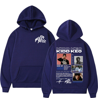 Reperis Kidd Keo Bando Boyz Tour Merch džemperis vīriešiem Sieviešu Harajuku Hip Hop Punk Street Hoodies Ikdienas komforta lielizmēra kapuci