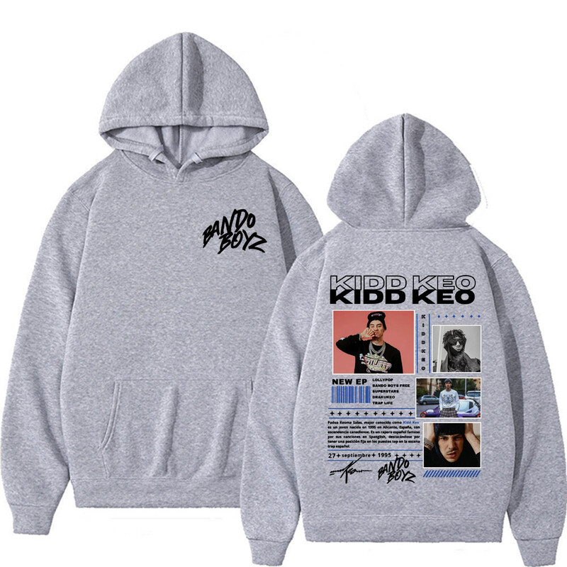 Reperis Kidd Keo Bando Boyz Tour Merch džemperis vīriešiem Sieviešu Harajuku Hip Hop Punk Street Hoodies Ikdienas komforta lielizmēra kapuci
