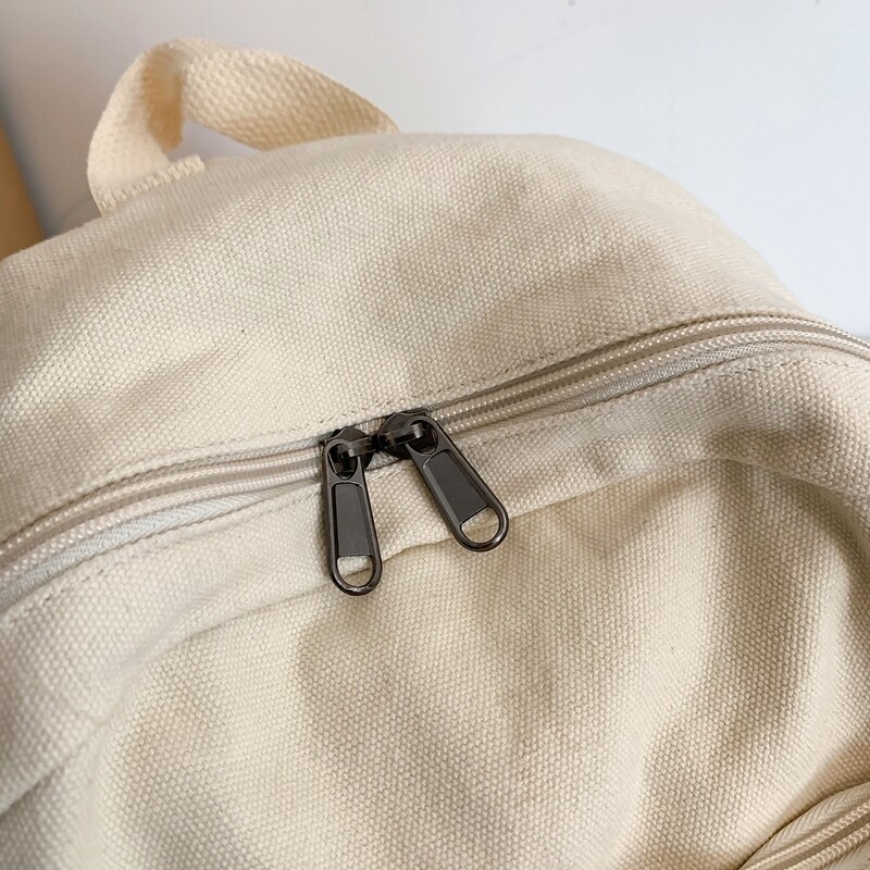 Rucsacuri mici din pânză pentru femei, 100% bumbac, genți de școală pentru fete adolescente, solid purpuriu, ghiozdane casual din stofă în stil coreean