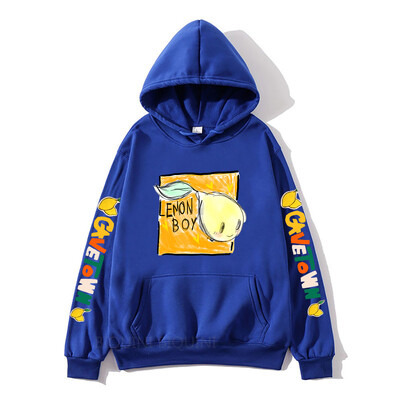 Hanorace pentru băieți Cavetown Lemon Haine imprimate cu desene animate Kawaii cu hanorace casual pentru bărbați cu glugă Hanorac grafic Moletom Masculino
