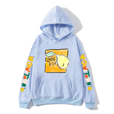 Hanorace pentru băieți Cavetown Lemon Haine imprimate cu desene animate Kawaii cu hanorace casual pentru bărbați cu glugă Hanorac grafic Moletom Masculino
