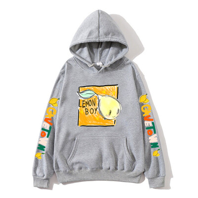 Hanorace pentru băieți Cavetown Lemon Haine imprimate cu desene animate Kawaii cu hanorace casual pentru bărbați cu glugă Hanorac grafic Moletom Masculino