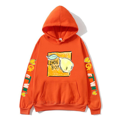 Hanorace pentru băieți Cavetown Lemon Haine imprimate cu desene animate Kawaii cu hanorace casual pentru bărbați cu glugă Hanorac grafic Moletom Masculino