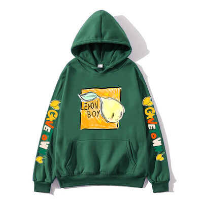 Hanorace pentru băieți Cavetown Lemon Haine imprimate cu desene animate Kawaii cu hanorace casual pentru bărbați cu glugă Hanorac grafic Moletom Masculino