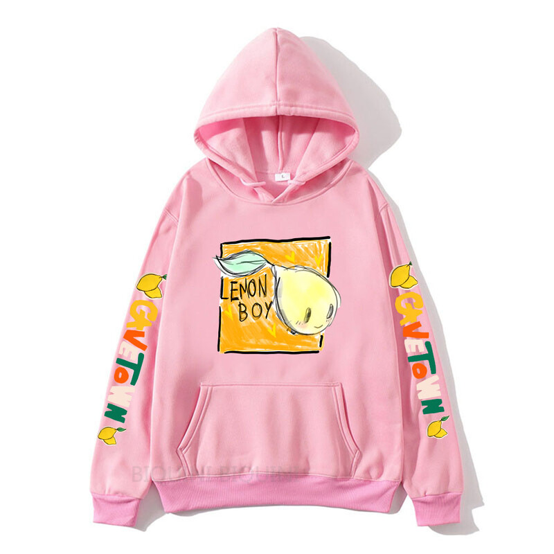 Hanorace pentru băieți Cavetown Lemon Haine imprimate cu desene animate Kawaii cu hanorace casual pentru bărbați cu glugă Hanorac grafic Moletom Masculino