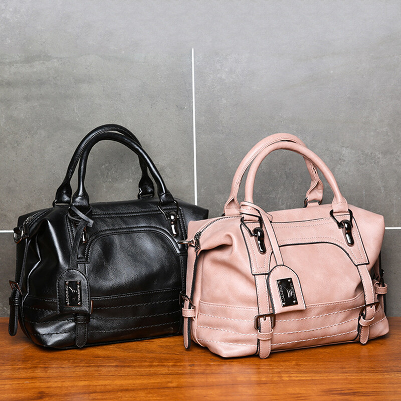 Augstas kvalitātes sieviešu augšējā roktura kurjera somas Luksusa sieviešu rokassomas PU ādas sieviešu Bostonas plecu somas