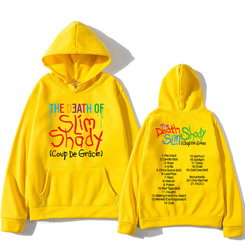 Eminem The Death of Slim Shady Hoodies Μόδα Ανδρικές/Γυναικείες Αισθητικά γραφικά φούτερ Unisex Streetwear Album Graphic Hoodie