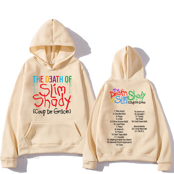 Eminem The Death of Slim Shady Hoodies Μόδα Ανδρικές/Γυναικείες Αισθητικά γραφικά φούτερ Unisex Streetwear Album Graphic Hoodie