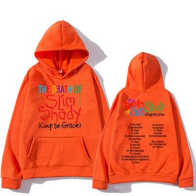 Eminem The Death of Slim Shady Hoodies Modes Vīriešu/sieviešu Estētiski grafiski džemperi Unisex Streetwear Album Graphic Hoodie
