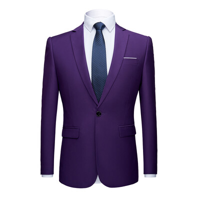 Zaļa vīriešu uzvalka jaka, mēteļi ar vienu pogu V veida kakla izgriezumā, piemērots kāzām/ballītēm/biznesam/darbam/intervijai/gadījuma rakstura, Āzijas izmērs M-6XL