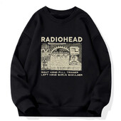 Radiohead majica s kratkim rukavima Rock Band Vintage Hip Hop Muške/Ženske majice s kapuljačom Unisex Obožavatelji glazbe Print Puloveri dugih rukava Grafička odjeća