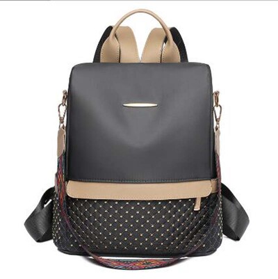 Karštas išpardavimas Naujos mados vandeniui atspari Oksfordo kuprinė moterims nuo vagysčių pečių krepšiai mokyklinė didelės talpos kelioninė kuprinė