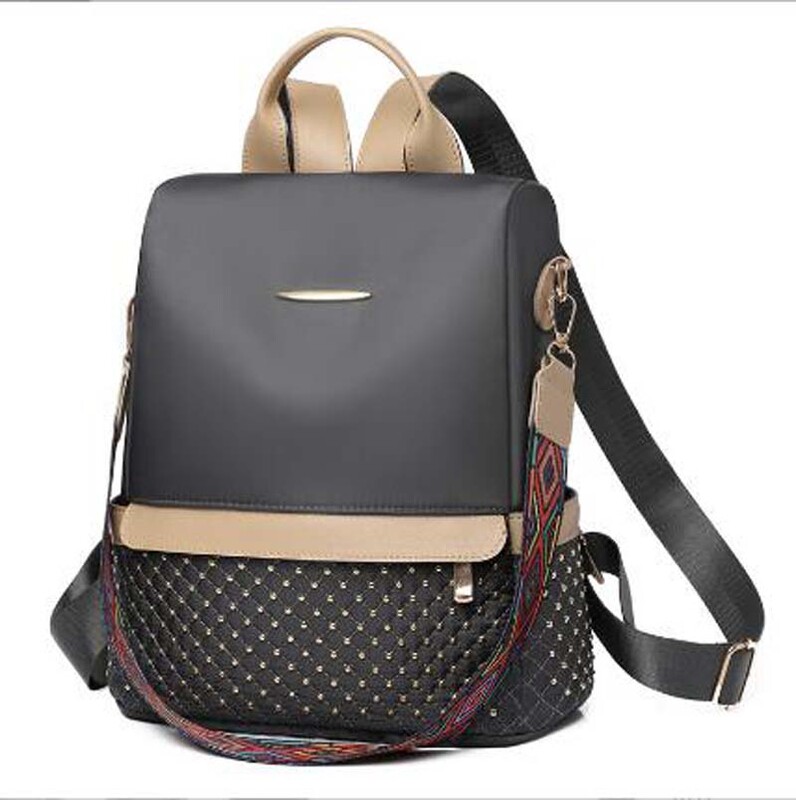 Karštas išpardavimas Naujos mados vandeniui atspari Oksfordo kuprinė moterims nuo vagysčių pečių krepšiai mokyklinė didelės talpos kelioninė kuprinė