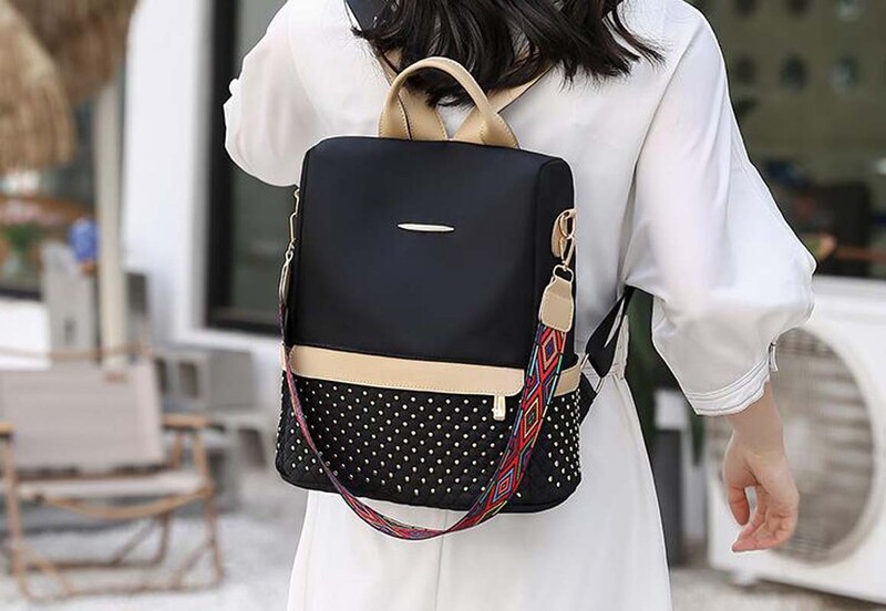 Karštas išpardavimas Naujos mados vandeniui atspari Oksfordo kuprinė moterims nuo vagysčių pečių krepšiai mokyklinė didelės talpos kelioninė kuprinė