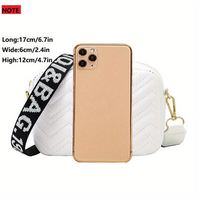 163A Geantă de umăr cu model geometric, geantă casual cu fermoar, geantă pentru cameră, geantă cu ruj, geantă pătrată (6,69 * 2,36 * 4,72) inci