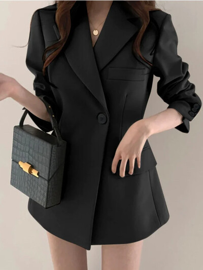 Jesen Zima Ženske jakne Slim Fit Modno odijelo Jakne dugih rukava Ležerni kaputi za uredske dame Modni gornji dijelovi Ženska odjeća