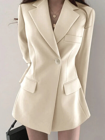 Jesen Zima Ženske jakne Slim Fit Modno odijelo Jakne dugih rukava Ležerni kaputi za uredske dame Modni gornji dijelovi Ženska odjeća