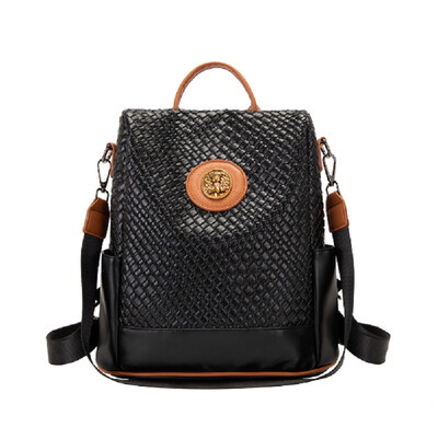 Rucsacuri de călătorie antifurt noi, de mare capacitate, pentru femei, genți de umăr la modă din piele moale de înaltă calitate.