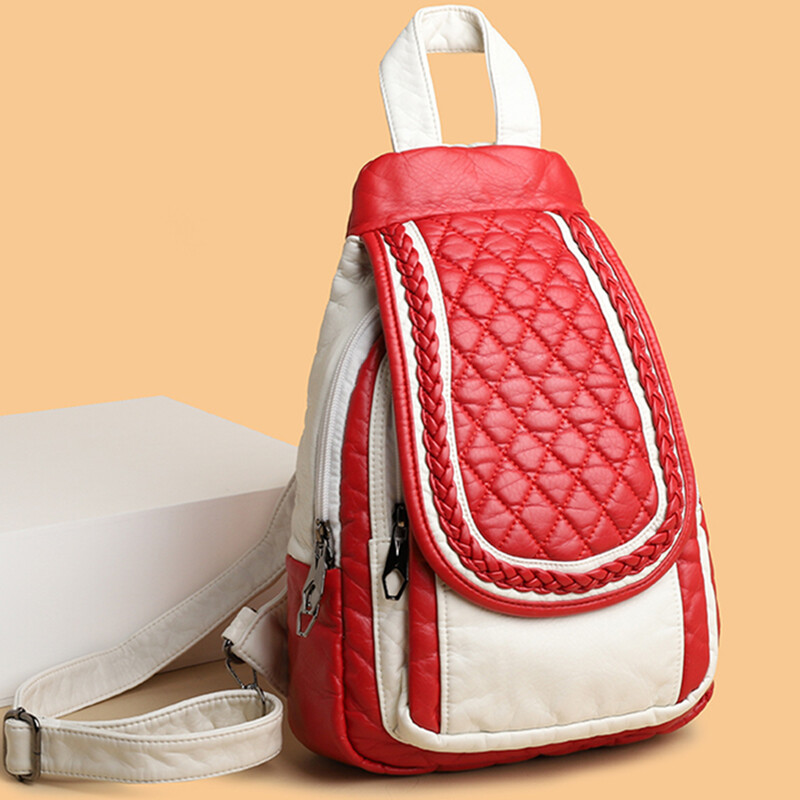 Rucsacuri din piele moale de modă pentru femei, geantă de umăr de lux pentru femei, rucsac de călătorie pentru cumpărături, rucsac portabil ocazional, nou 2023