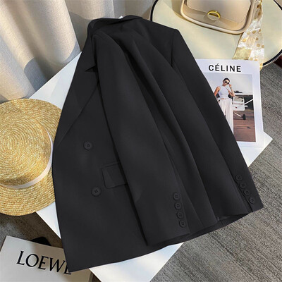 Ležerni uredski ženski sako, modni sako dugih rukava za 2024., sako, sako, ženski gornji dio, kaput, jesen-zima