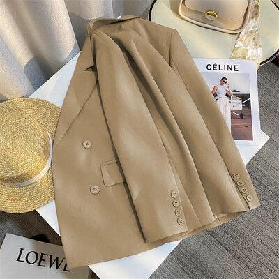 Ležerni uredski ženski sako, modni sako dugih rukava za 2024., sako, sako, ženski gornji dio, kaput, jesen-zima