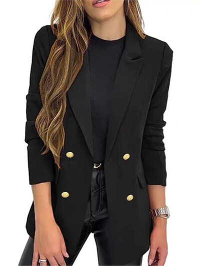 Blazere ocazionale largi pentru femei 2024 la modă îmbrăcăminte exterioară cu mânecă lungă, primăvară, toamnă, haine pentru femei