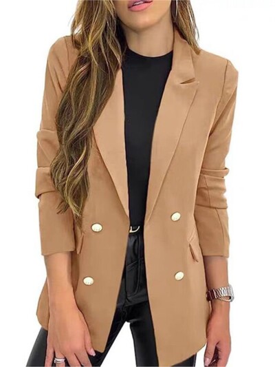 Blazere ocazionale largi pentru femei 2024 la modă îmbrăcăminte exterioară cu mânecă lungă, primăvară, toamnă, haine pentru femei