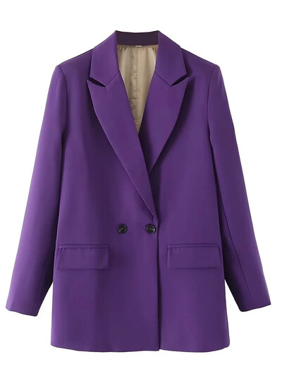 Fitshinling Fashion Casual Elegant Blazere pentru femei Îmbrăcăminte Nou în Butoane Blazer subțire Solid Jachetă toamnă iarnă Topuri pentru femei