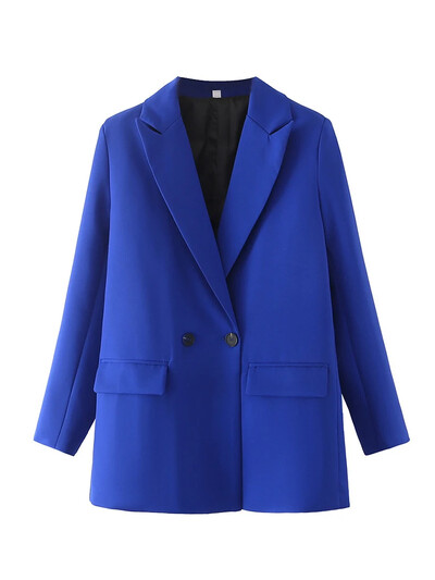 Fitshinling Fashion Casual Elegant Blazere pentru femei Îmbrăcăminte Nou în Butoane Blazer subțire Solid Jachetă toamnă iarnă Topuri pentru femei