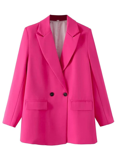 Fitshinling Fashion Casual Elegant Blazere pentru femei Îmbrăcăminte Nou în Butoane Blazer subțire Solid Jachetă toamnă iarnă Topuri pentru femei