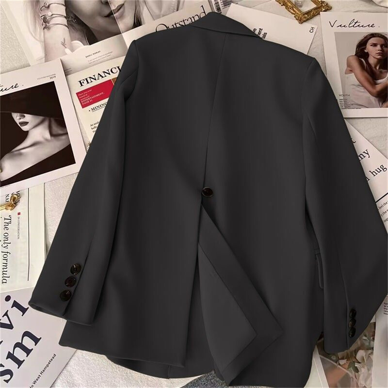 Sacouri elegante de damă de birou pentru femei 2024, la modă, cu mânecă lungă, cu un singur piept, haine noi, jachete, costum feminin, îmbrăcăminte exterioară